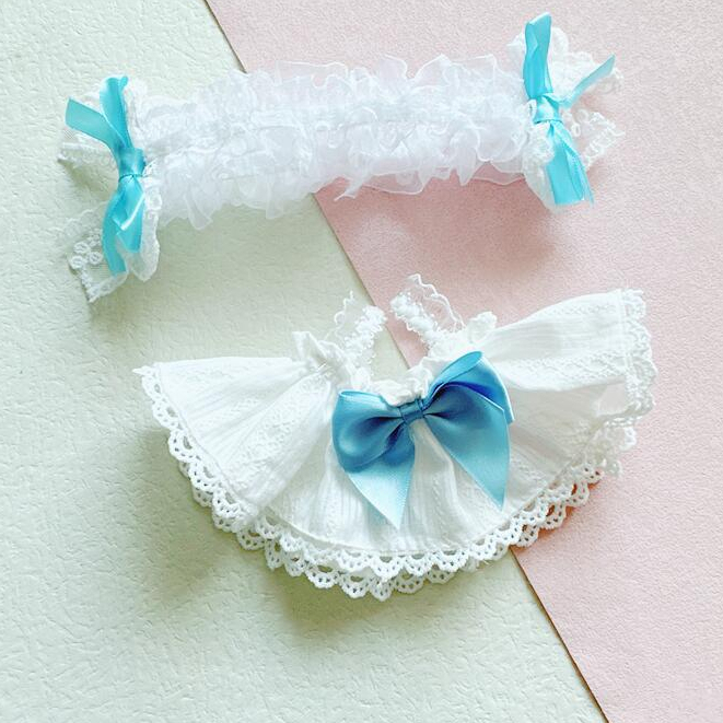 Bộ Trang Phục Đầm Công Chúa Màu Xanh Dương Trắng 20cm Dễ Thương Làm Quà Tặng Cho Búp Bê RENJUN Jeno HAECHAN Jungkook