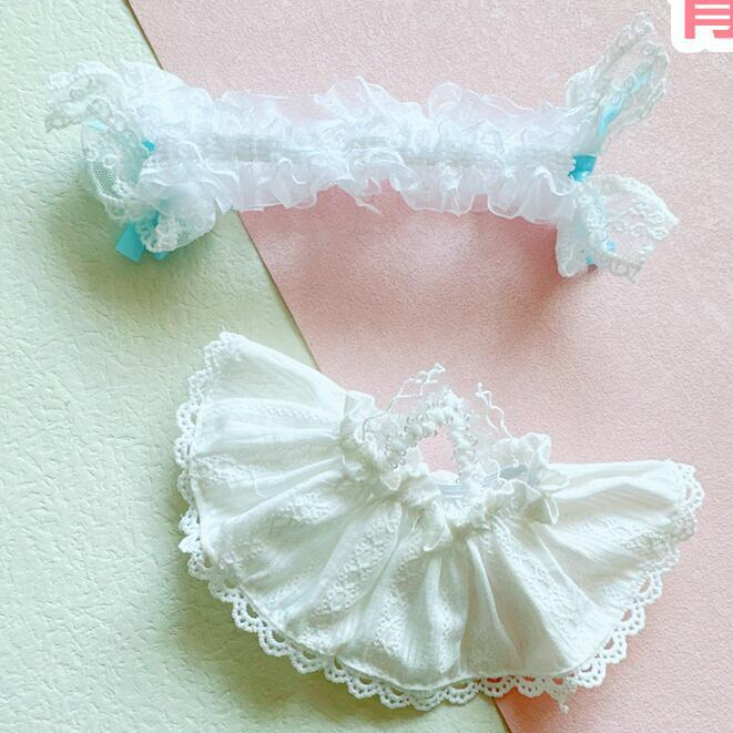 Bộ Trang Phục Đầm Công Chúa Màu Xanh Dương Trắng 20cm Dễ Thương Làm Quà Tặng Cho Búp Bê RENJUN Jeno HAECHAN Jungkook