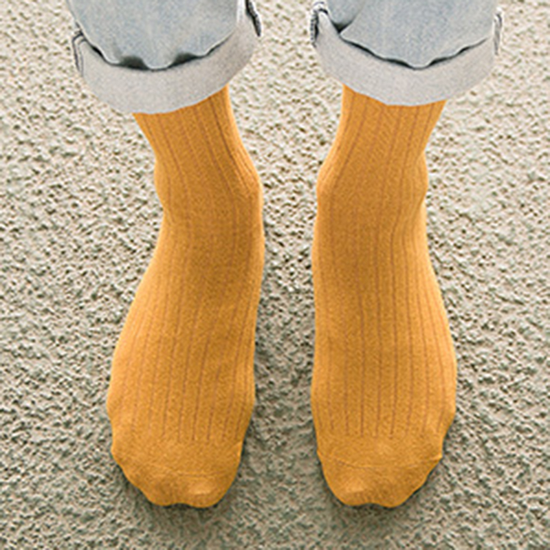 FHYL Vớ Thể Thao Cotton Mỏng Màu Trơn Khử Mùi Mùa Hè Kiểu Học Viện Mới Cho Nam