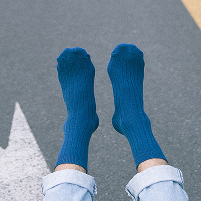 FHYL Vớ Thể Thao Cotton Mỏng Màu Trơn Khử Mùi Mùa Hè Kiểu Học Viện Mới Cho Nam