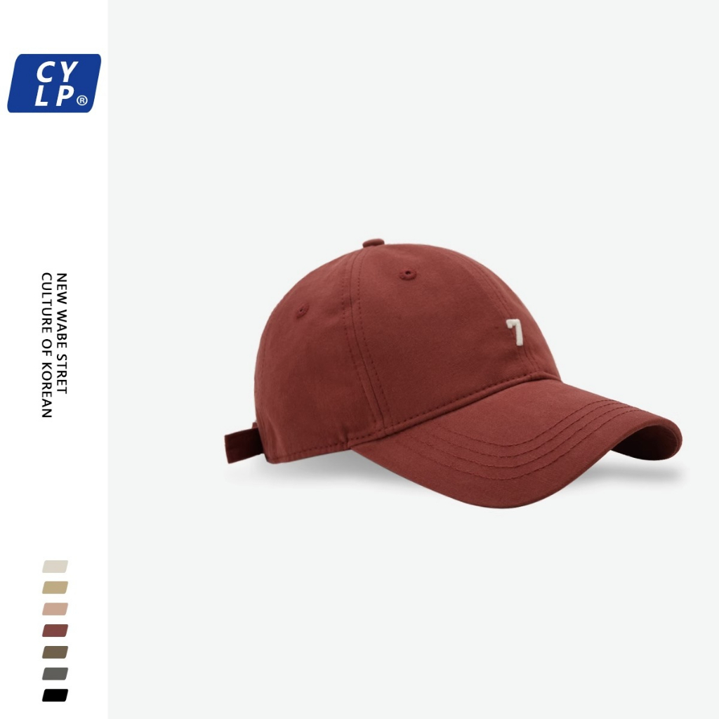 Mũ Lưỡi Trai Mềm Thêu Số 7 Phong Cách Đường Phố Hàn Quốc Chất Lượng Cao