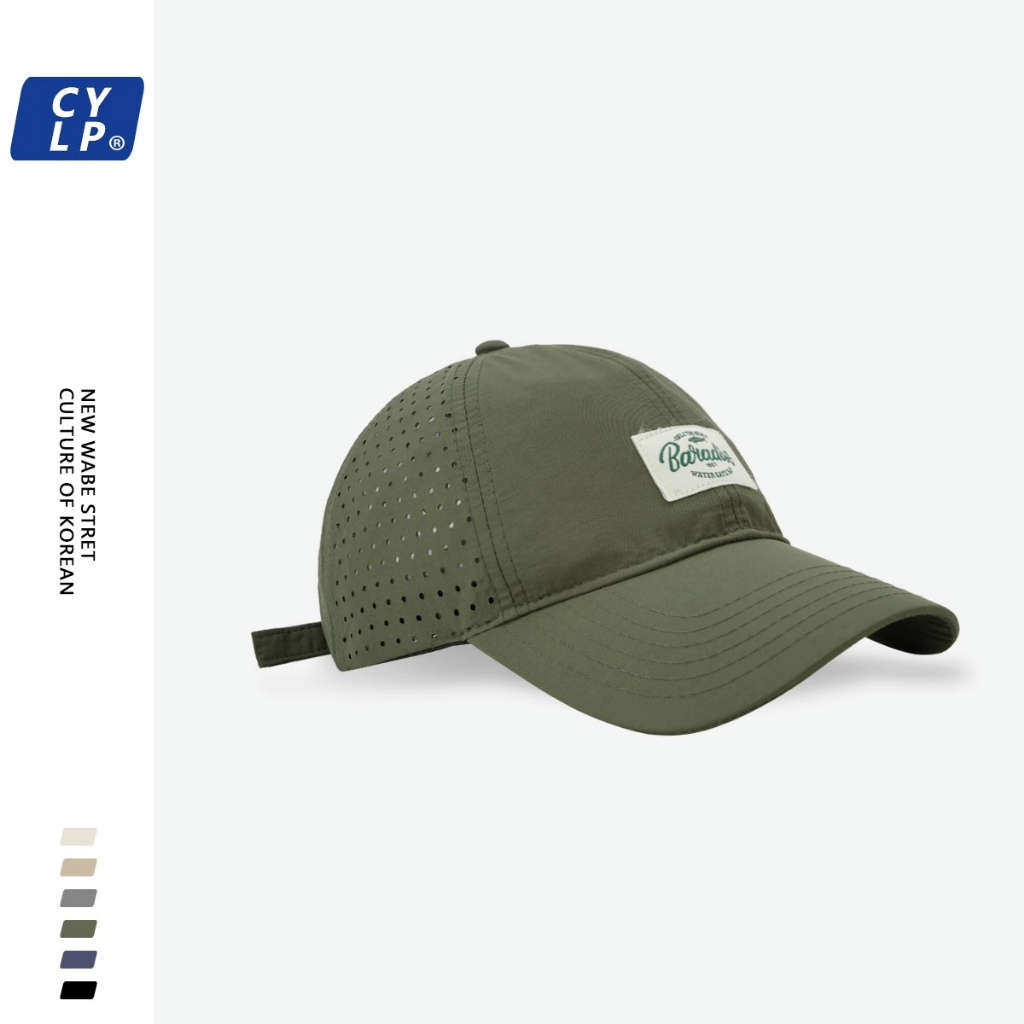 Mũ Lưỡi Trai Phối Lưới Mỏng Thoáng Khí Nhanh Khô Phong Cách Harajuku Hàn Quốc Cho Nam