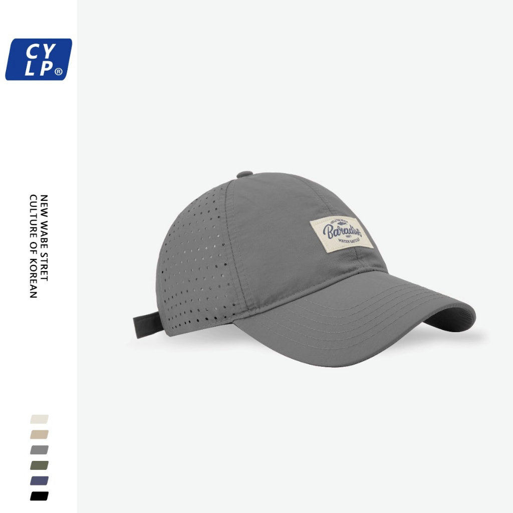 Mũ Lưỡi Trai Phối Lưới Mỏng Thoáng Khí Nhanh Khô Phong Cách Harajuku Hàn Quốc Cho Nam