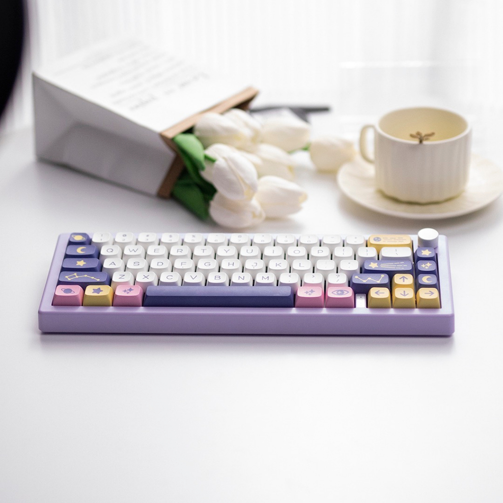 Bàn Phím Cơ GMK67 65% Bluetooth 2.4G Không Dây Có Đèn Nền RGB