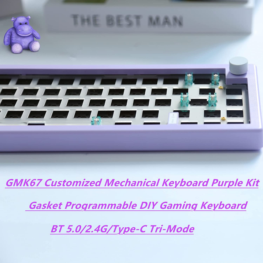 Bàn Phím Cơ GMK67 65% Bluetooth 2.4G Không Dây Có Đèn Nền RGB