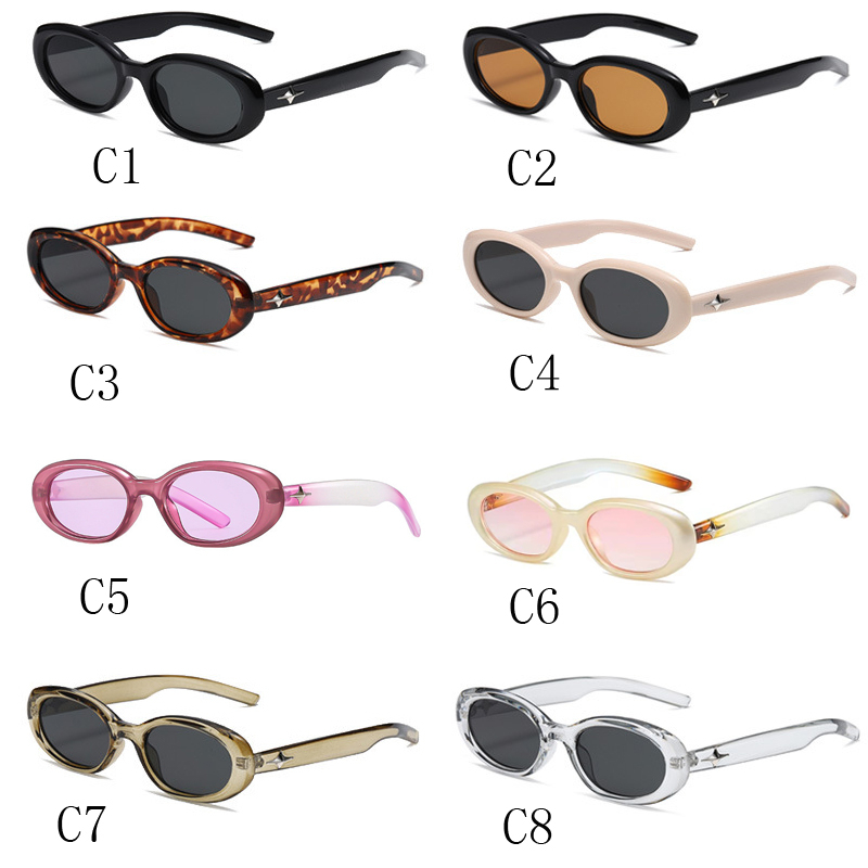 Kính Mát Gọng Oval Thời Trang Hàn Quốc Cho Nam Và Nữ