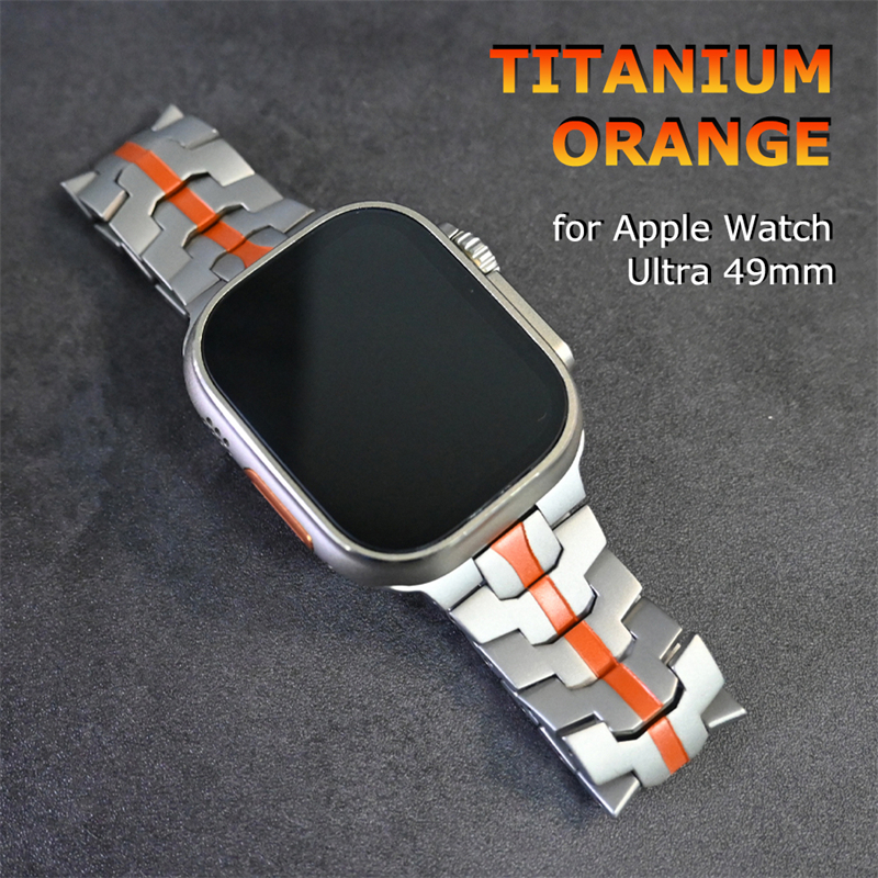 Dây Đeo Cam Titan Cho iWatch Ultra 49mm Series 8 45mm 42 44mm Dây Thép Cho iWatch 7 6 5 se 4 38 40 4