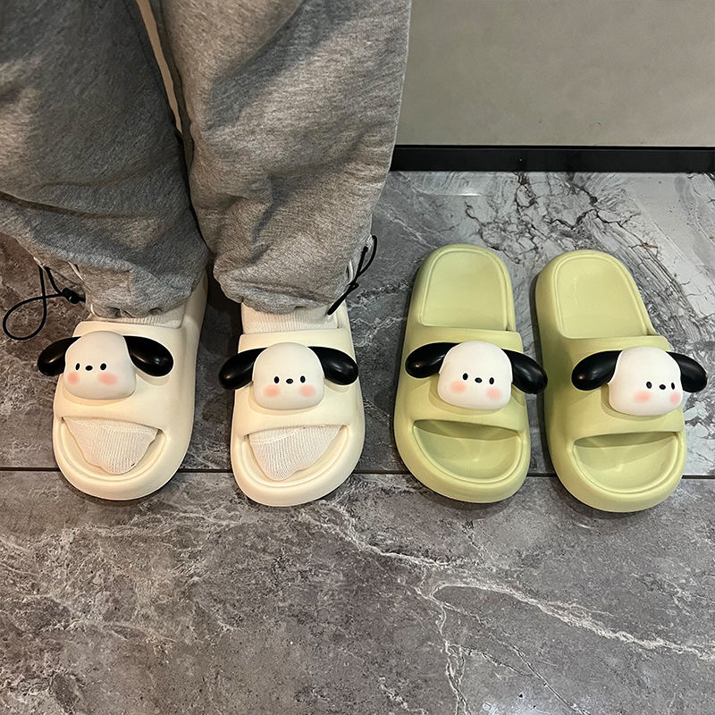 🔥đế cao 3cm🔥Dép đi biển Dép bánh mì nữ sandal Đáy dày chống trượt chống nước Phim hoạt hình dễ thương dép lê