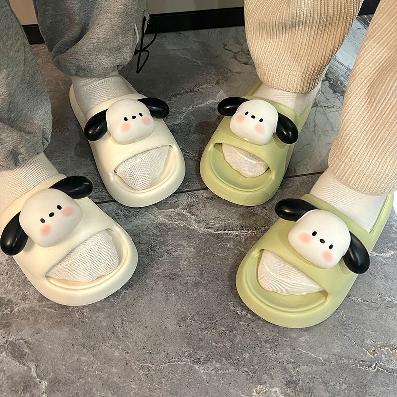 🔥đế cao 3cm🔥Dép đi biển Dép bánh mì nữ sandal Đáy dày chống trượt chống nước Phim hoạt hình dễ thương dép lê