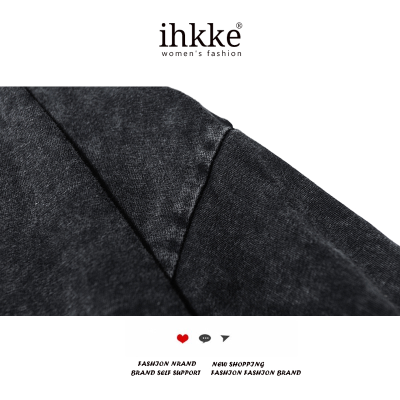ihkke Áo Thun 100% cotton In Họa Tiết Hoa tulip Phong Cách vintage Cho Cặp Đôi
