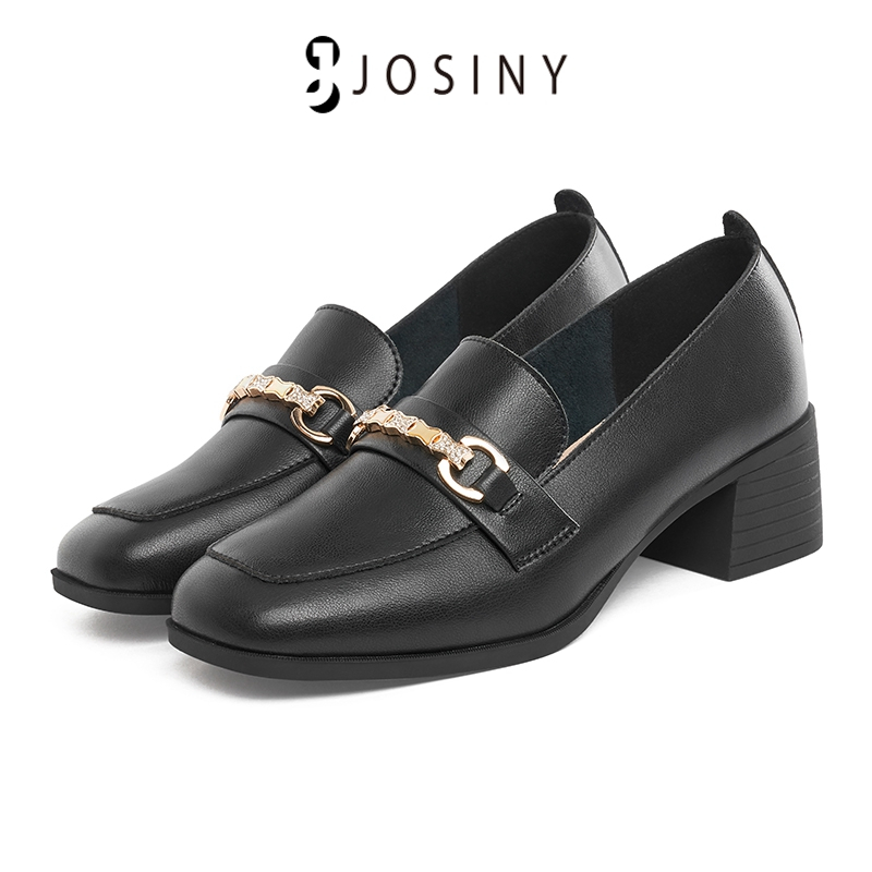 JOSINY Giày Da Đế Dày Vừa Phong Cách Anh Quốc Thời Trang Xuân Thu Cho Nữ