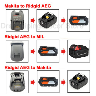 Bộ Chuyển Đổi Pin Cho Makita Sang Ridgid AEG ,For Ridgid / AEG Sang Milwaukee ,For Ridgid / AEG To Makita