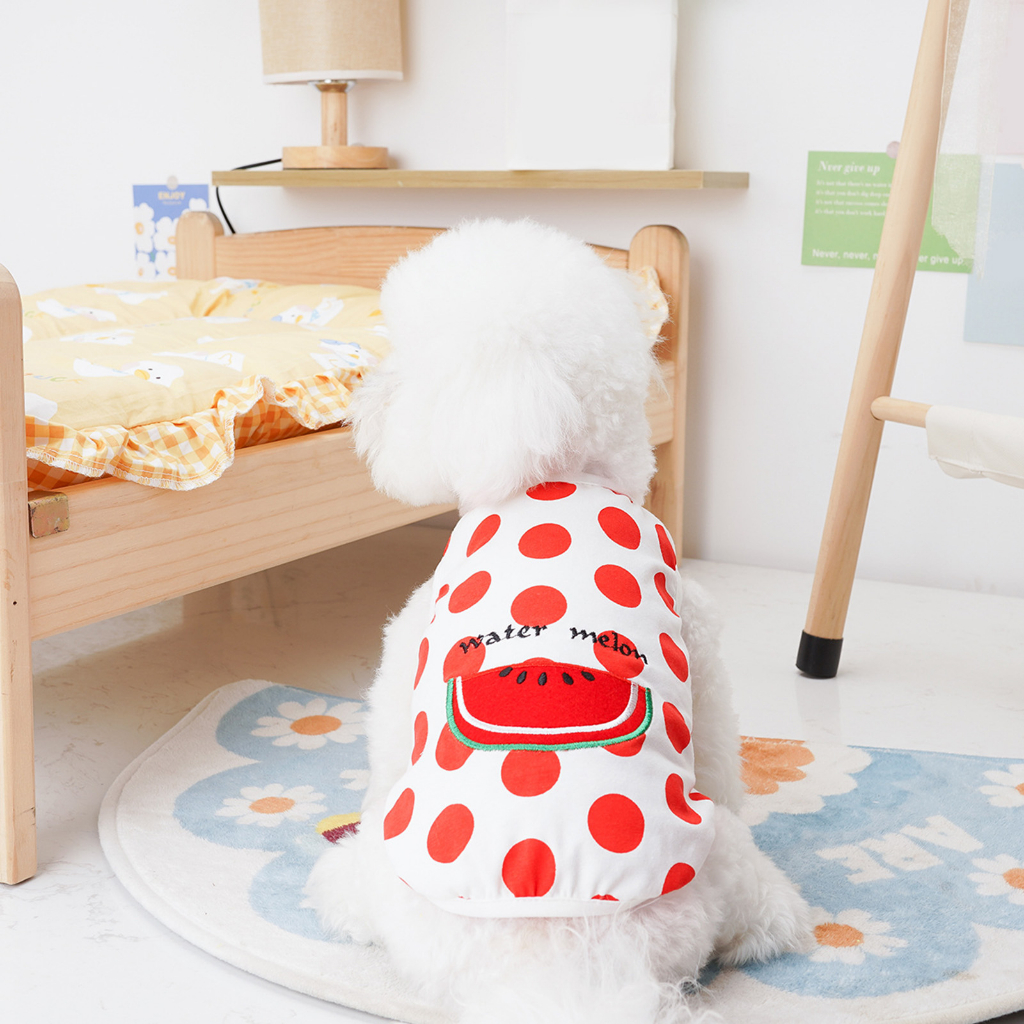 WWA Áo Họa Tiết Hoạt Hình Mùa Hè Cho Thú Cưng Size XS-2XL