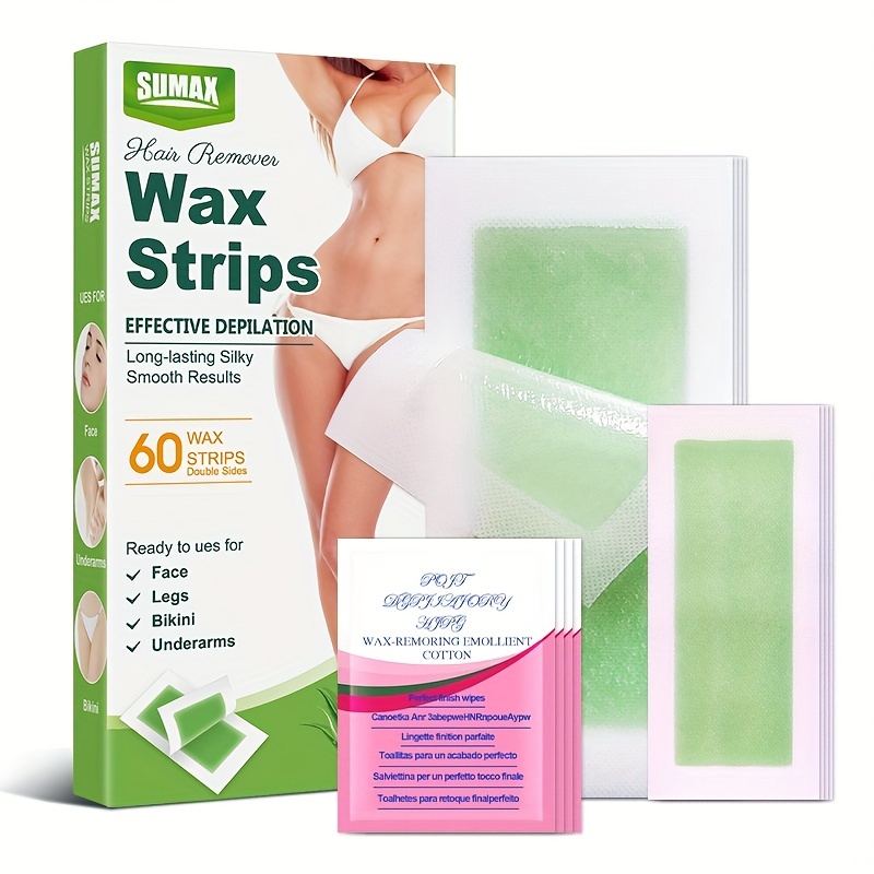 Sáp wax lông SUMAX Bộ tẩy lông toàn thân và mặt 60pcs
