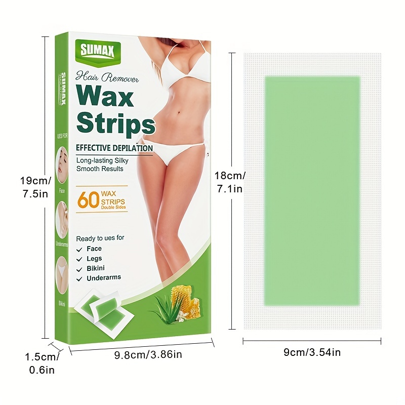 Sáp wax lông SUMAX Bộ tẩy lông toàn thân và mặt 60pcs