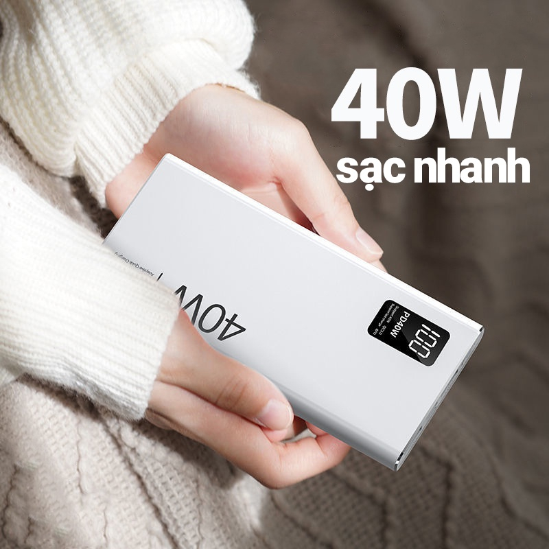 Pin Sạc Dự Phòng 40W 10000mAh Có Thể Sạc Nhanh Cho Máy Bay