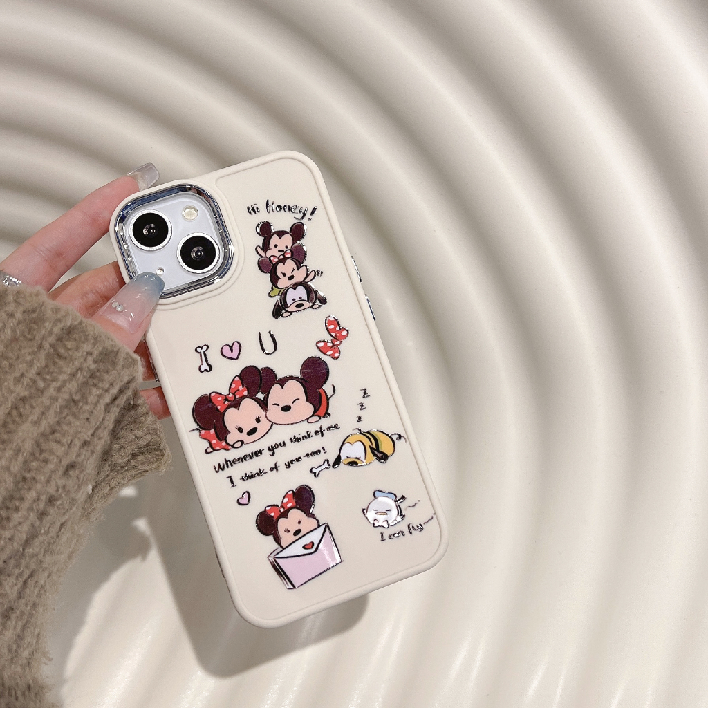 Ốp Điện Thoại Chống Sốc In Hình Tom &amp; Mickey Dễ Thương Cho iPhone 14Promax / 14Pro / 14 / 13Promax / 13Pro / 13 / 12 / 11