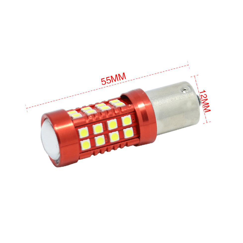 Bóng Đèn Phanh Xe Hơi 1156 BA15S P21W 36 LED 3030 SMD Ánh Sáng Trắng / Đỏ