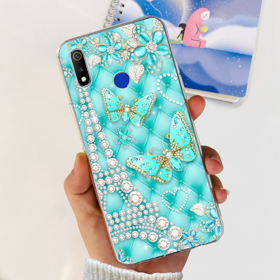 Ốp Điện Thoại Silicon TPU Mềm Chống Sốc Họa Tiết Hoạt Hình Dễ Thương Cho Realme 3 3i 3 Pro Realme3 3Pro RMX1851 RMX1825