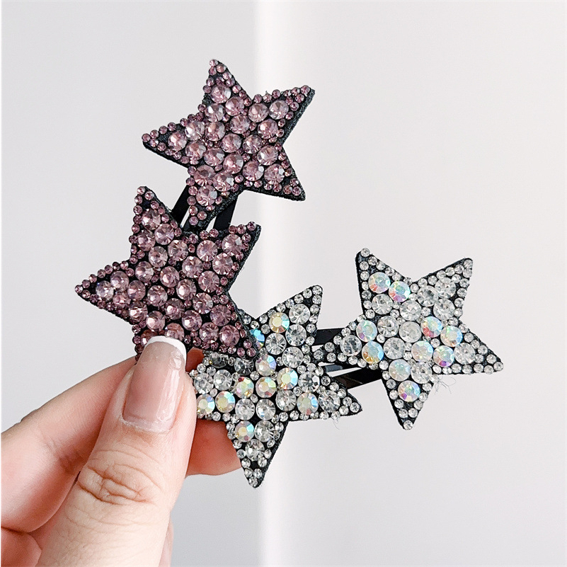 Kẹp Tóc Đính Đá Lấp Lánh Thời Trang Hàn Quốc Cao Cấp Cho Nữ