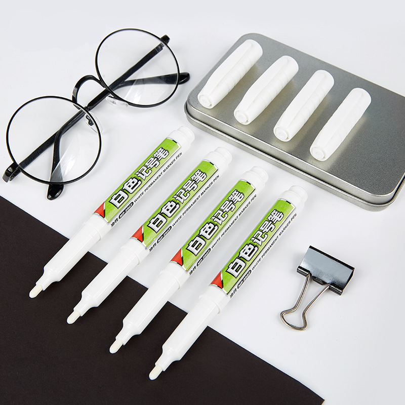 Bút Đánh Dấu Dầu Mỡ Màu Trắng Cỡ Nhỏ Chuyên Dùng
