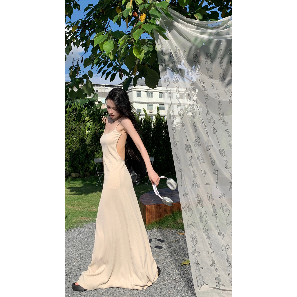 Đầm Dây Rút Eo Thời Trang Mùa Hè Quyến Rũ