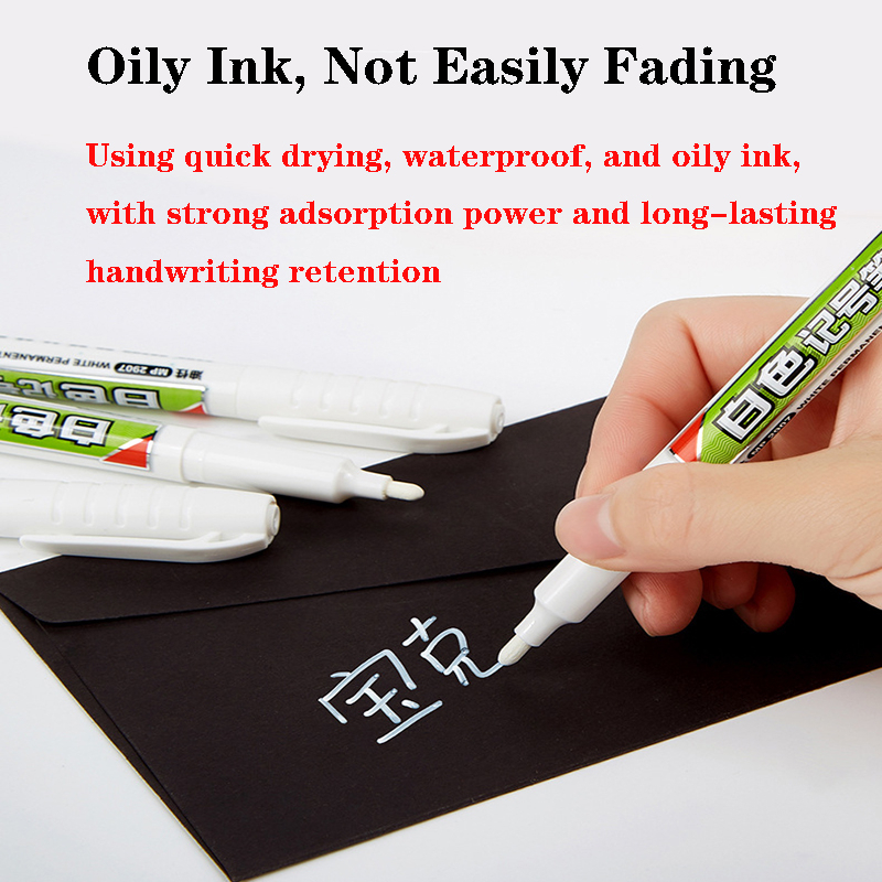 Bút Đánh Dấu Dầu Mỡ Màu Trắng Cỡ Nhỏ Chuyên Dùng