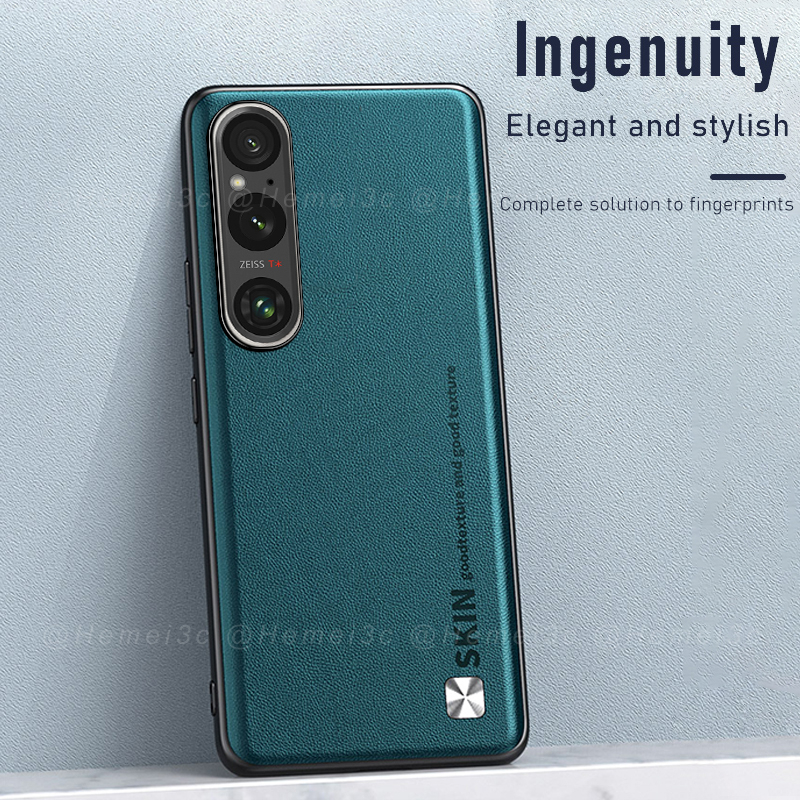 Ốp Điện Thoại PC Cứng + Da PU Thời Trang Sang Trọng Cho Sony Xperia 1 10 5 V IV III II