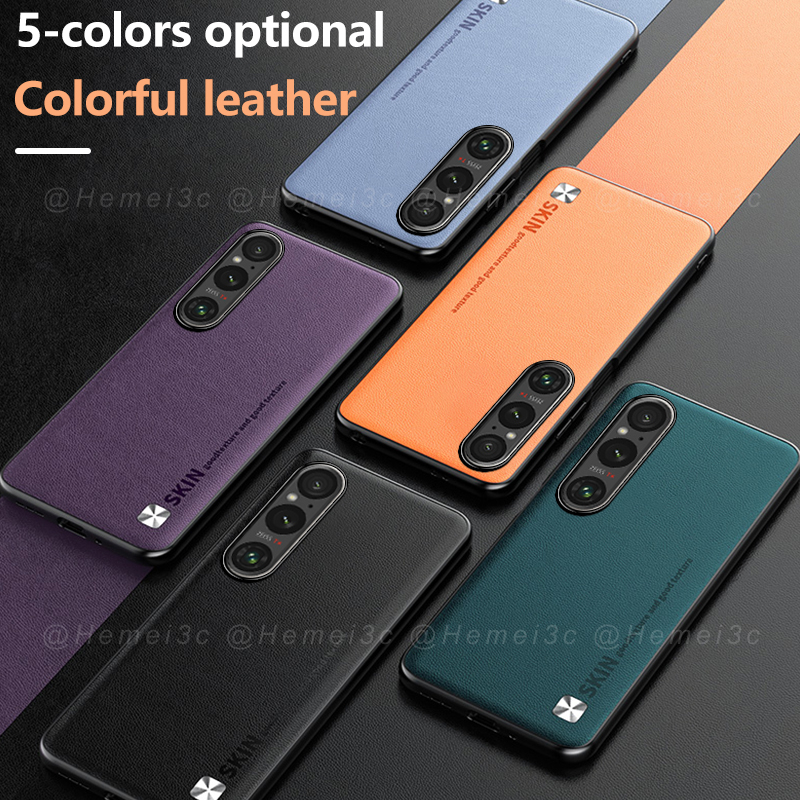 Ốp Điện Thoại PC Cứng + Da PU Thời Trang Sang Trọng Cho Sony Xperia 1 10 5 V IV III II