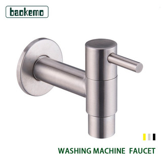 Vòi nước lạnh BAOKEMO gắn tường bằng thép không gỉ màu sắc bạc chuyên dụng