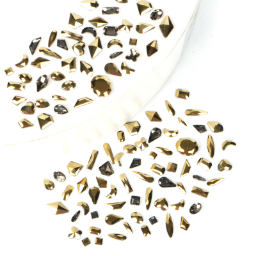 Đá Kim Cương Tráng Gương Phẳng Hình Trái Tim Phong Cách Âu Mỹ Trang Trí Móng Tay