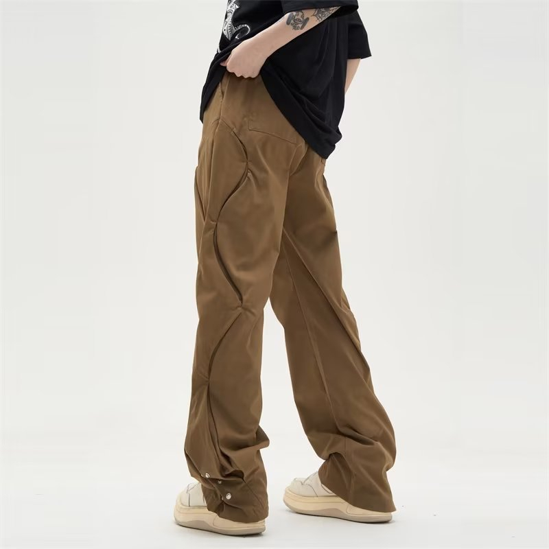 Quần Dài Eo Cao Dáng Rộng Phong Cách retro Mỹ Hàng Mới 2023 Dành Cho Bạn Nam