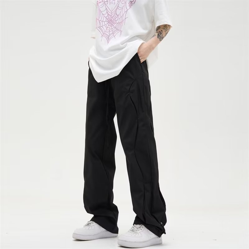 Quần Dài Eo Cao Dáng Rộng Phong Cách retro Mỹ Hàng Mới 2023 Dành Cho Bạn Nam