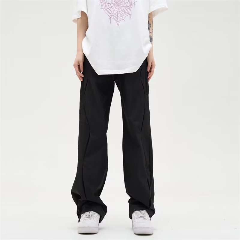 Quần Dài Eo Cao Dáng Rộng Phong Cách retro Mỹ Hàng Mới 2023 Dành Cho Bạn Nam