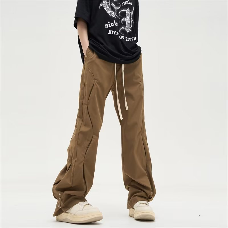 Quần Dài Eo Cao Dáng Rộng Phong Cách retro Mỹ Hàng Mới 2023 Dành Cho Bạn Nam
