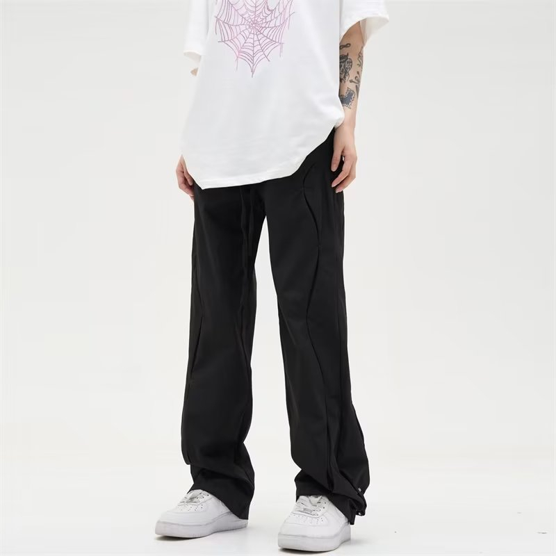 Quần Dài Eo Cao Dáng Rộng Phong Cách retro Mỹ Hàng Mới 2023 Dành Cho Bạn Nam