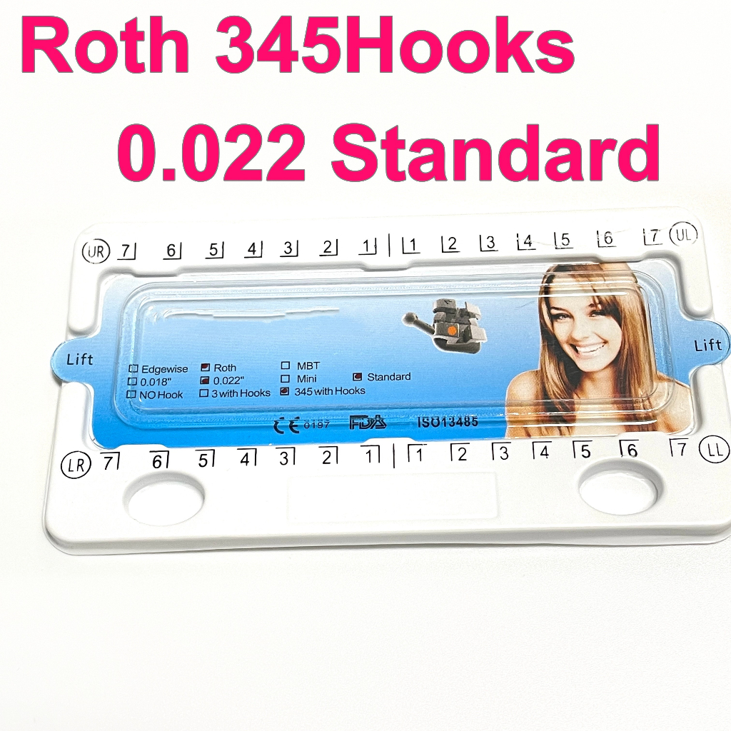 5 gói chỉnh nha nha khoa roth 3hook 345hook giá đỡ tấm nhựa 5Packs O
