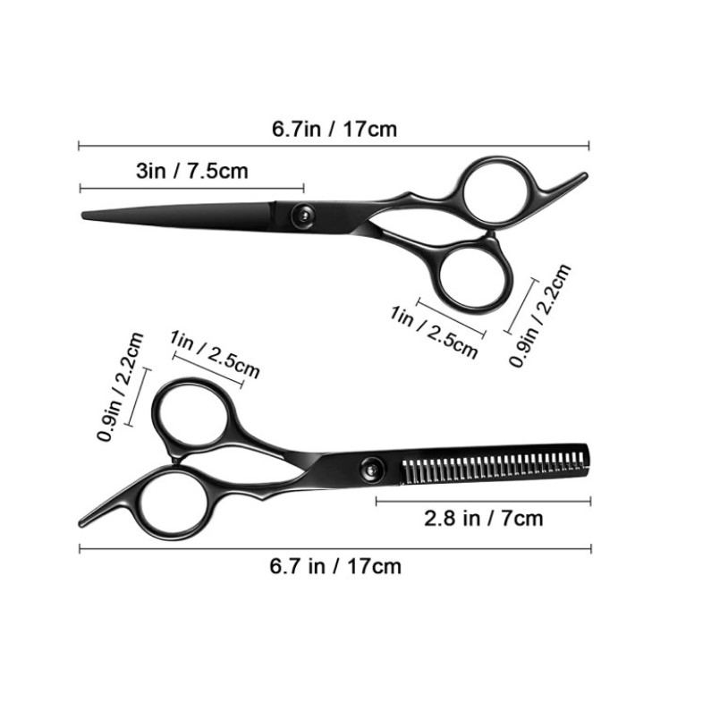 Kéo Cắt Tóc Chuyên Nghiệp 6.5inch Có Răng Cưa # 4