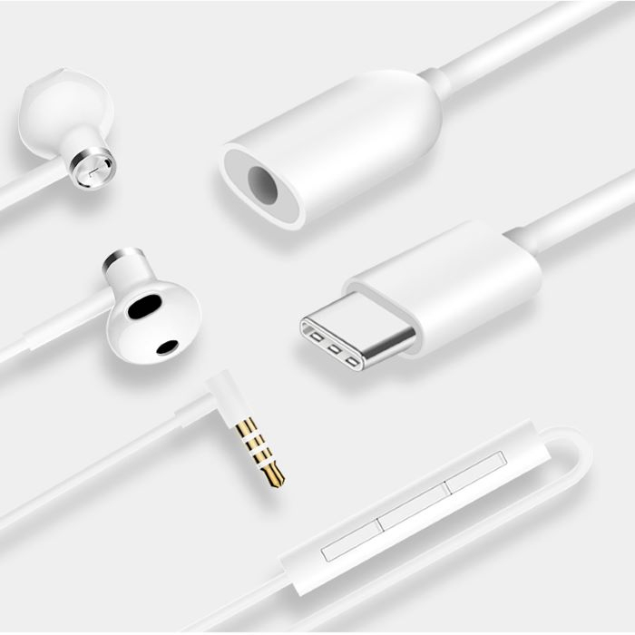 Cáp Chuyển Đổi Tai Nghe Xiaomi USB Type C Sang Jack 3.5mm Cho Mi 10 9 8 11 ultra 10T 9T Pro Mix 2S