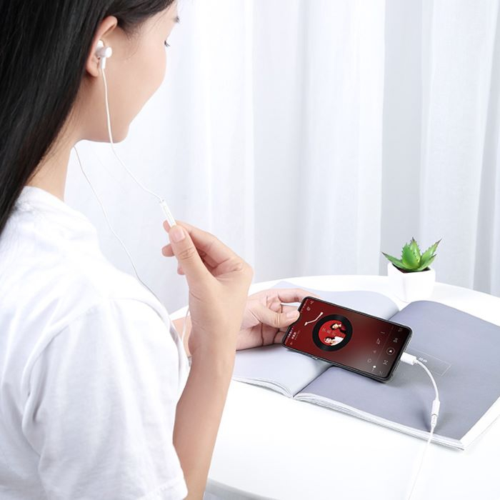 Cáp Chuyển Đổi Tai Nghe Xiaomi USB Type C Sang Jack 3.5mm Cho Mi 10 9 8 11 ultra 10T 9T Pro Mix 2S