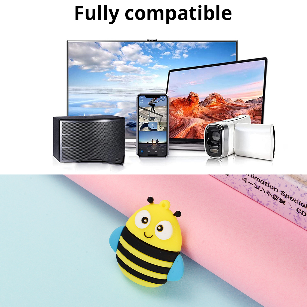 Usb Dung Lượng 64gb 128gb 2.0 32gb 1GB 2GB 4GB 8GB 16GB Họa Tiết Hoạt Hình Bumblebee