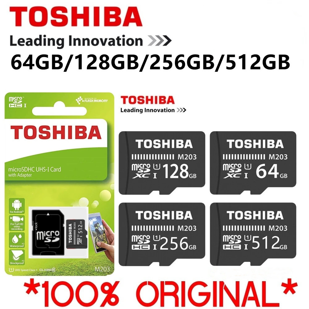 Thẻ Nhớ Microsd TOSHIBA 128GB M203 256GB / 512GB