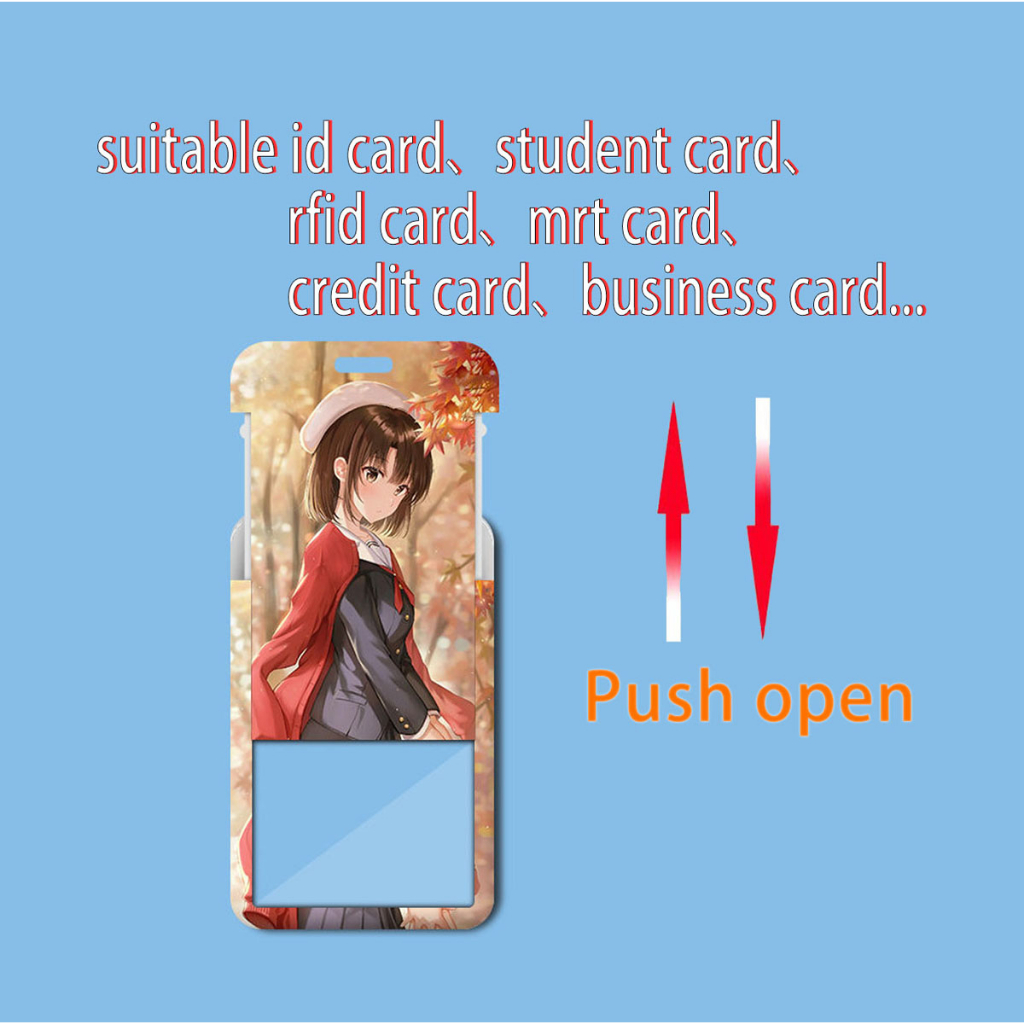 1] Anime BOCCHI THE ROCK! Ví Đựng Thẻ Xe Bus / Thẻ Tín Dụng Dành Cho Trẻ Em Giá Đỡ