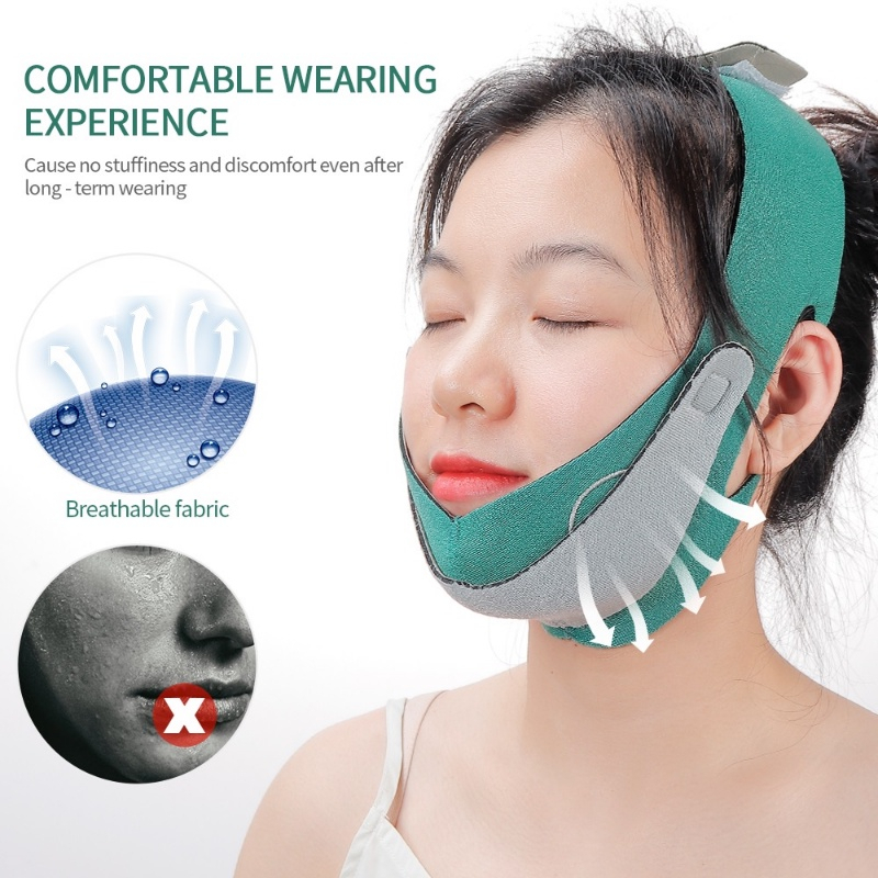 Hai Dây Đeo Cằm / Mặt Nạ / Đai Đeo Nâng Cơ Mặt / Tạo Cằm Chữ V / Dây Đeo Thoáng Khí