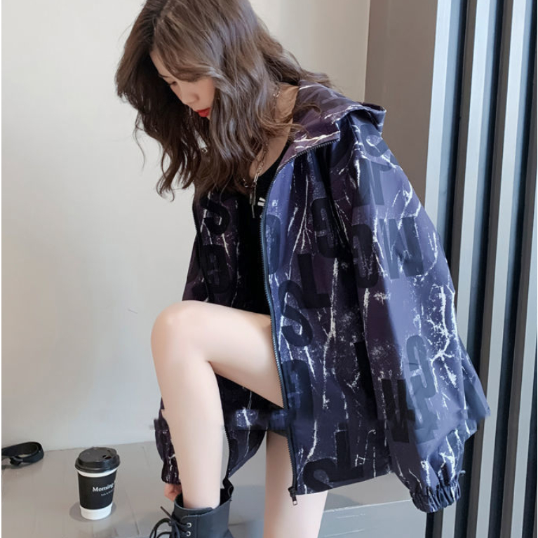 Áo Khoác Bóng Chày Mỏng Có Mũ Trùm Thoáng Khí Thời Trang Xuân Hè