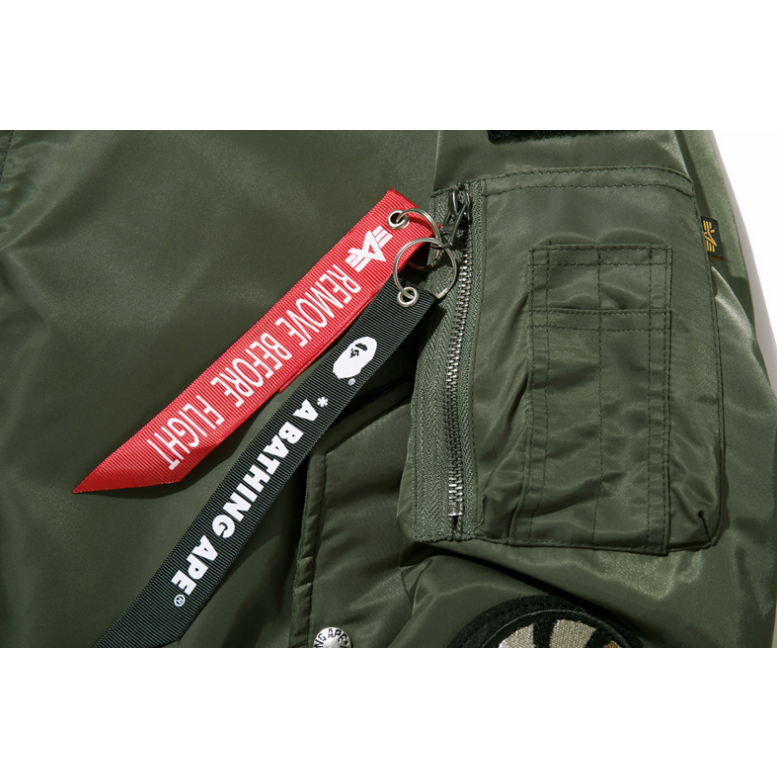 Áo Khoác Bóng Chày bapee Họa Tiết Rằn Ri Thời Trang Thu Đông 2021 Cho Nam