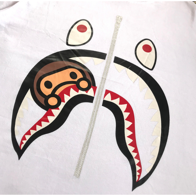 Mới Áo Thun bapee a bathing ape Ngắn Tay Họa Tiết Rằn Ri Thời Trang Mùa Hè Cho Nam Và Nữ