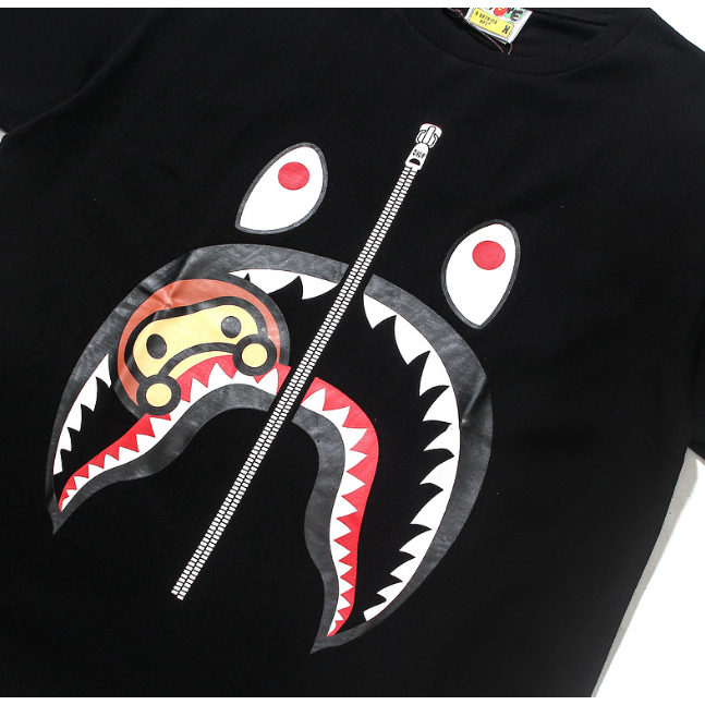 Mới Áo Thun bapee a bathing ape Ngắn Tay Họa Tiết Rằn Ri Thời Trang Mùa Hè Cho Nam Và Nữ