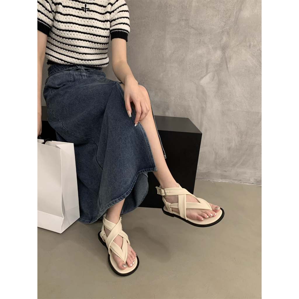 Sandal Roman Mùa Hè 2023 Phong Cách Hàn Quốc Cổ Điển Cho Nữ