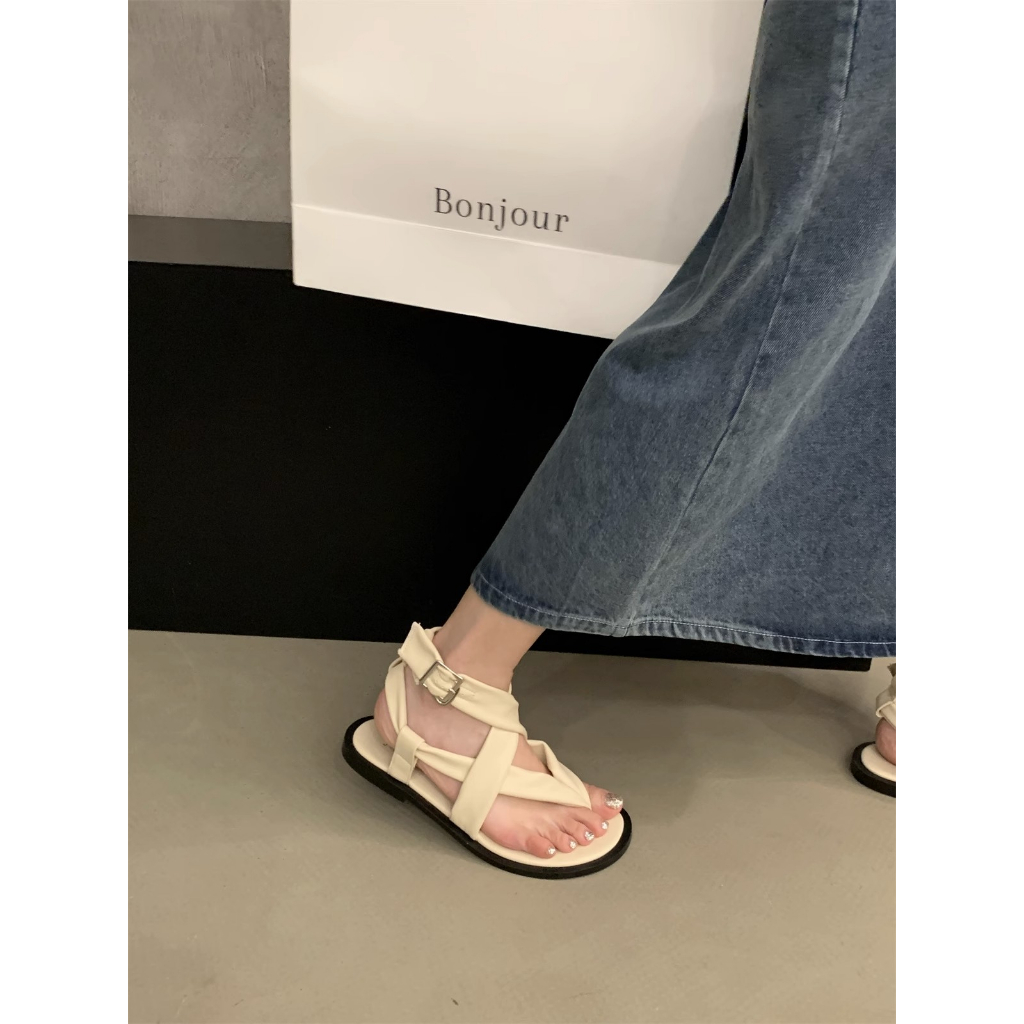 Sandal Roman Mùa Hè 2023 Phong Cách Hàn Quốc Cổ Điển Cho Nữ